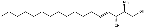 (2S,3R,E)-2-Amino-4-heptadecene-1,3-diol Struktur