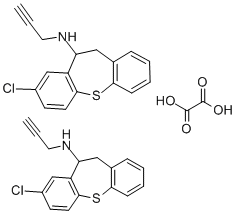 10,11-Dihydro-8-chloro-N-2-propynyldibenzo(b,f)thiepin-10-amine ethane dioate (2:1) Struktur