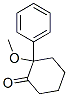 2-Methoxy-2-phenylcyclohexanone Struktur