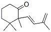 2,3,3-Trimethyl-2-[(E)-3-methyl-1,3-butadien-1-yl]cyclohexanone Struktur