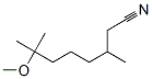 7-methoxy-3,7-dimethyloctanenitrile Struktur