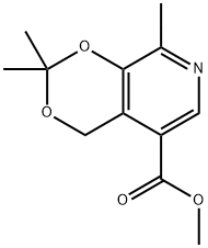 Methyl 2,2,8-triMethyl-4H-[1,3]dioxino[4,5-c]pyridine-5-carboxylate Struktur