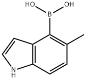 Boronic acid, B-(5-Methyl-1H-indol-4-yl)- Struktur