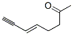 5-Octen-7-yn-2-one, (E)- (9CI) Struktur