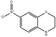 7-nitro-3,4-dihydro-2H-benzo[b][1,4]thiazine Struktur