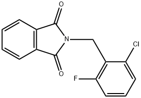 2-(2-chloro-6-fluorobenzyl)isoindoline-1,3-dione Struktur