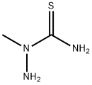 1-メチルヒドラジンカルボチオアミド 化學構造式