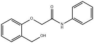 2-[2-(hydroxymethyl)phenoxy]-N-phenylacetamide Struktur