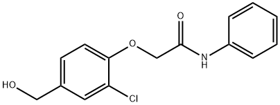 2-[2-CHLORO-4-(HYDROXYMETHYL)PHENOXY]-N-PHENYL-ACETAMIDE Struktur