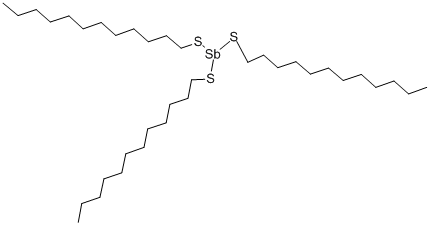 TRIS(DODECYLTHIO)ANTIMONY Struktur