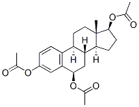 Estra-1,3,5(10)-triene-3,6,17-triol, triacetate, (6beta,17beta)- Struktur