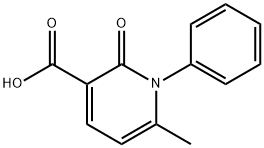 6-Methyl-2-oxo-1-phenyl-1,2-dihydropyridine-3-carboxylic acid Struktur