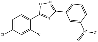 5-(2,4-DICHLOROPHENYL)-3-(3-NITROPHENYL)-1,2,4-OXADIAZOLE Struktur