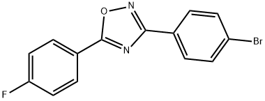 3-(4-BROMOPHENYL)-5-(4-FLUOROPHENYL)-1,2,4-OXADIAZOLE Struktur