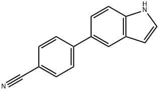 4-(1H-INDOL-5-YL)-BENZONITRILE Struktur