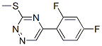 5-(2,4-Difluorophenyl)-3-methylthio-1,2,4-triazine Struktur