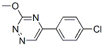 5-(p-Chlorophenyl)-3-methoxy-1,2,4-triazine Struktur