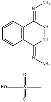 2,3-dihydrophthalazine-1,4-dione dihydrazone monomethanesulphonate Struktur