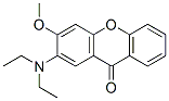 2-Diethylamino-3-methoxy-9H-xanthen-9-one Struktur