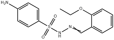 4-amino-N-[(2-ethoxyphenyl)methylideneamino]benzenesulfonamide Struktur