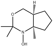 Cyclopent[d][1,3]oxazine, octahydro-1-hydroxy-2,2,7a-trimethyl-, cis- (9CI) Struktur