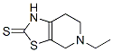 Thiazolo[5,4-c]pyridine-2(1H)-thione, 5-ethyl-4,5,6,7-tetrahydro- (9CI) Struktur