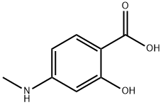 2-HYDROXY-4-(METHYLAMINO)BENZOIC ACID Struktur