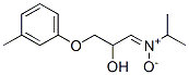 2-Hydroxy-N-isopropyl-3-[(3-methylphenyl)oxy]-1-propanimine N-oxide Struktur