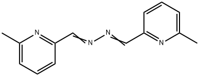 1,2-Bis[(6-methylpyridine-2-yl)methylene]hydrazine Struktur