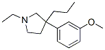 1-Ethyl-3-(m-methoxyphenyl)-3-propylpyrrolidine Struktur