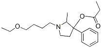 1-(4-Ethoxybutyl)-2-methyl-3-phenylpyrrolidin-3-ol propionate Struktur