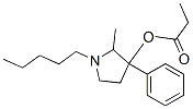 2-Methyl-1-pentyl-3-phenylpyrrolidin-3-ol propionate Struktur