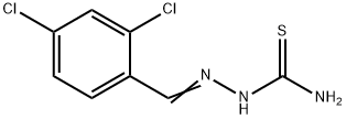 [(2,4-dichlorophenyl)methylideneamino]thiourea Struktur