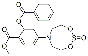 methyl 2-benzoyloxy-4-(2-oxo-1,3,2,6-dioxathiazocan-6-yl)benzoate Struktur