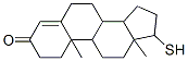 10,13-dimethyl-17-sulfanyl-1,2,6,7,8,9,11,12,14,15,16,17-dodecahydrocy clopenta[a]phenanthren-3-one Struktur