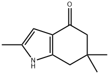 2,6,6-trimethyl-4,5,6,7-tetrahydro-1H-indol-4-one Struktur