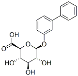 beta-D-Glucopyranosiduronic acid, (1,1'-biphenyl)-3-yl Struktur