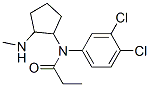 N-(2-methylaminocyclopentyl)-N-(3,4-dichlorophenyl)propanamide Struktur