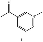 3-acetyl-1-methylpyridinium iodide Struktur