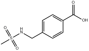 4-(methanesulfonamidomethyl)benzoic acid Struktur