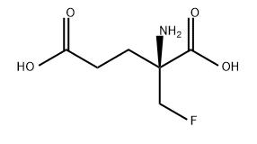 alpha-(fluoromethyl)glutamic acid Struktur