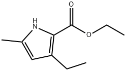 1H-Pyrrole-2-carboxylicacid,3-ethyl-5-methyl-,ethylester(9CI) Struktur