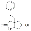 Hexahydro-5-hydroxy-3a-phenethyl-2H-cyclopenta[b]furan-2-one Struktur