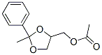 (2-methyl-2-phenyl-1,3-dioxolan-4-yl)methyl acetate Struktur