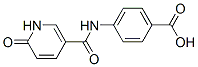 Benzoic acid, 4-[[(1,6-dihydro-6-oxo-3-pyridinyl)carbonyl]amino]- (9CI) Struktur