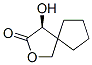 2-Oxaspiro[4.4]nonan-3-one, 4-hydroxy-, (4S)- (9CI) Struktur