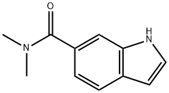 N,N-dimethyl-1H-indole-6-carboxamide Struktur