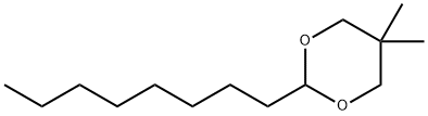 5,5-dimethyl-2-octyl-1,3-dioxane Struktur