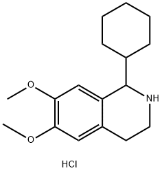 1-CYCLOHEXYL-6,7-DIMETHOXY-1,2,3,4-TETRAHYDROISOQUINOLINE HYDROCHLORIDE Struktur