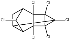 1,1a,4,5,5a,6-Hexachlorooctahydro-1,3,5-metheno-1H-cyclopropa[a]pentalene Struktur